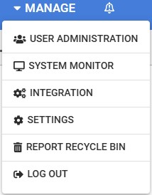 Fig. 1 – Settings Menu